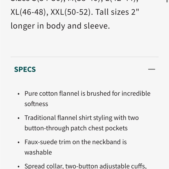 Orvis “The Perfect Flannel Shirt” camo, medium tall - Picture 5 of 10